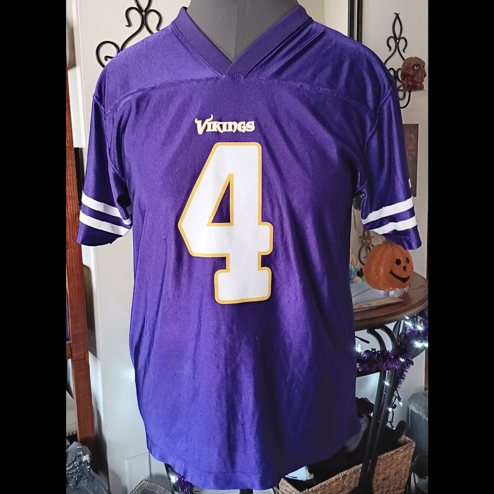 💜💛*4/$15* Brett Favre Vikings Jersey Youth XL NFL Football Minnesota Boys Kids